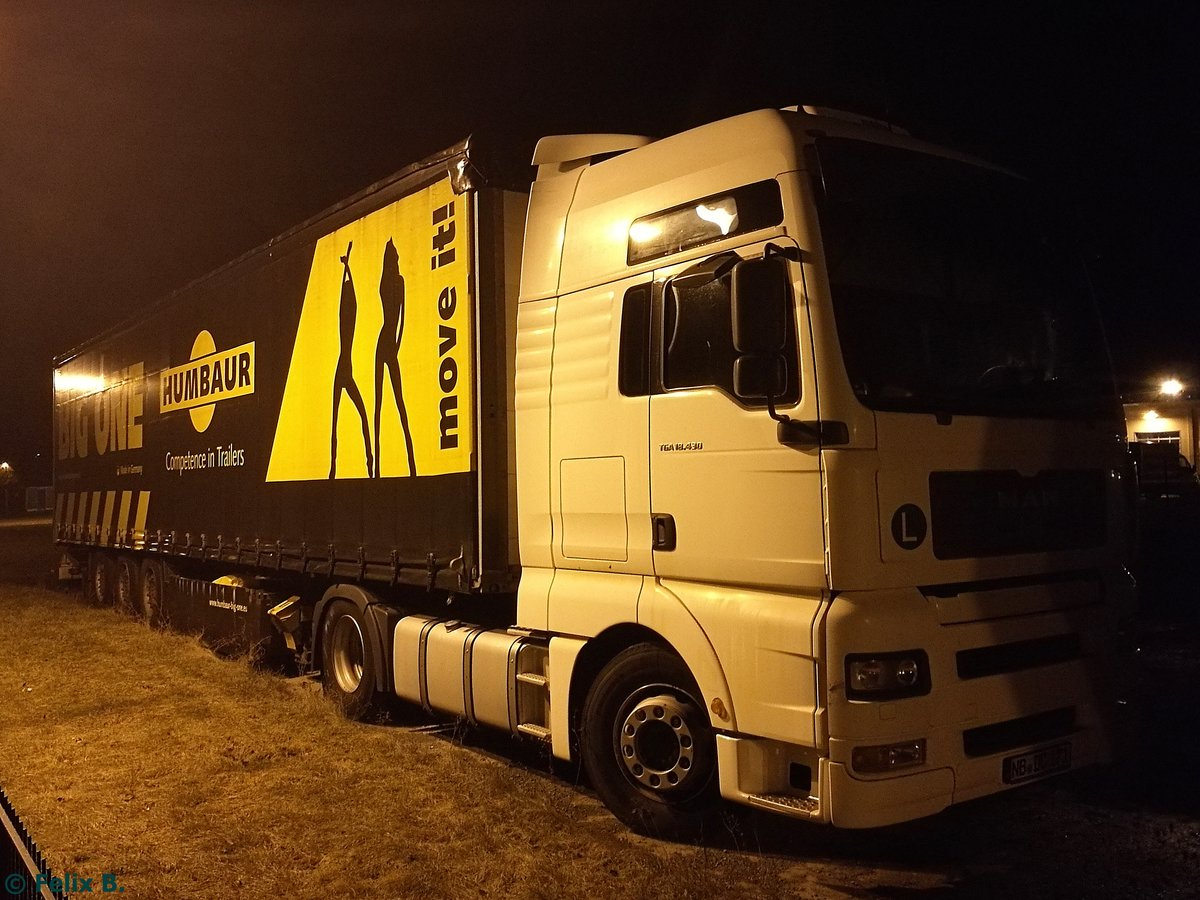MAN TGA Sattelzug in Neubrandenburg.