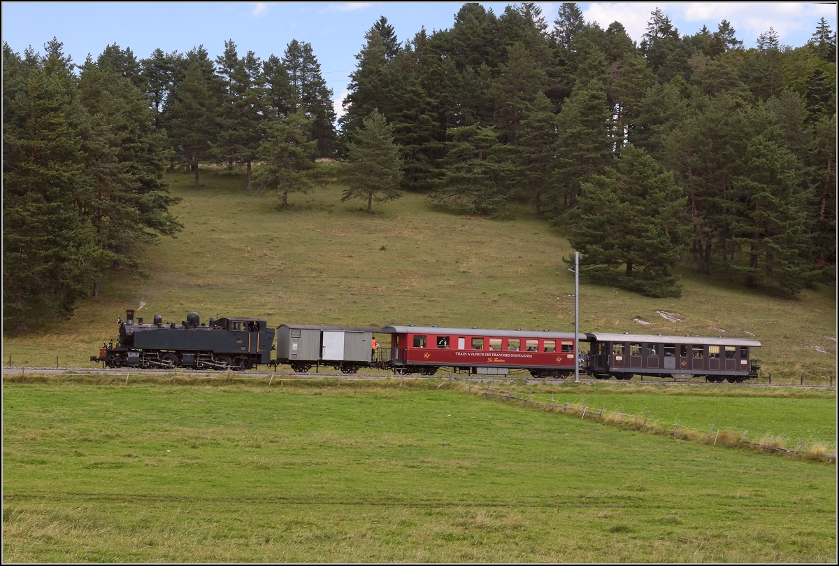 Mit der E 206 nach Tavannes. La Traction Sonderzug bei Orange. August 2019.