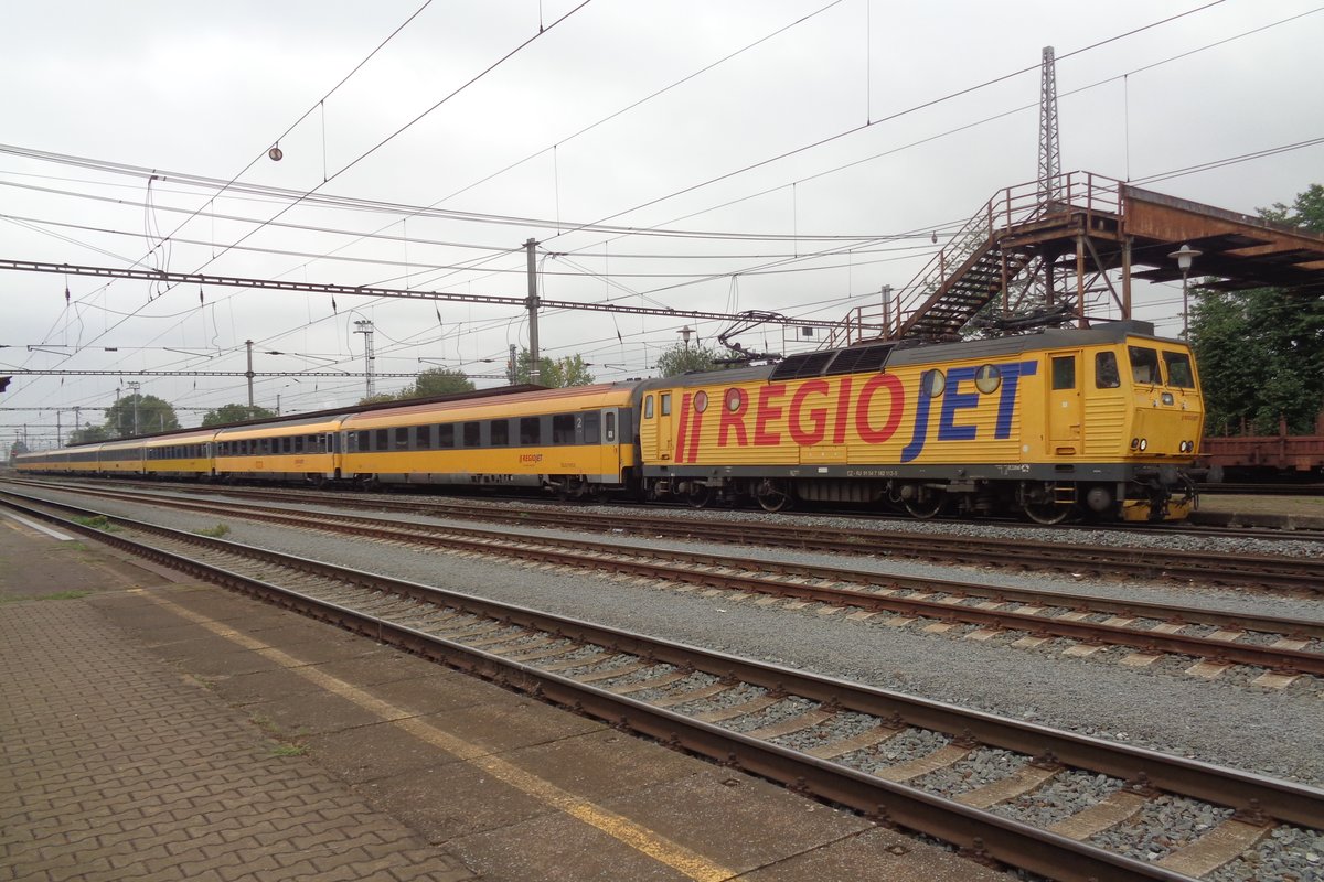 RegioJet 113 legt am 14 September 2018 ein halt in Hranice nad Morave ein. 