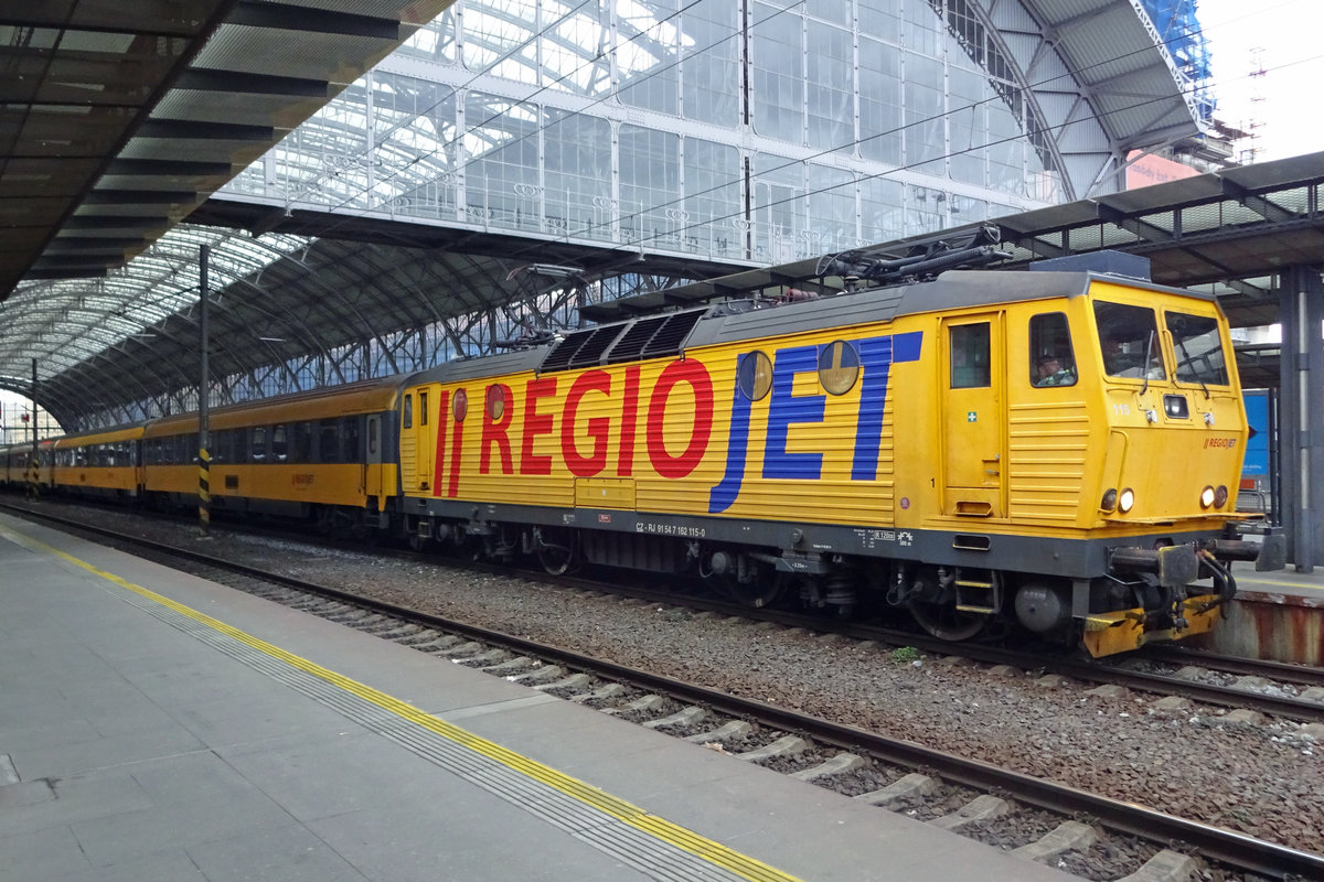 Regiojet 162 115 verlsst am 24 Februar 2020 Praha hl.n.