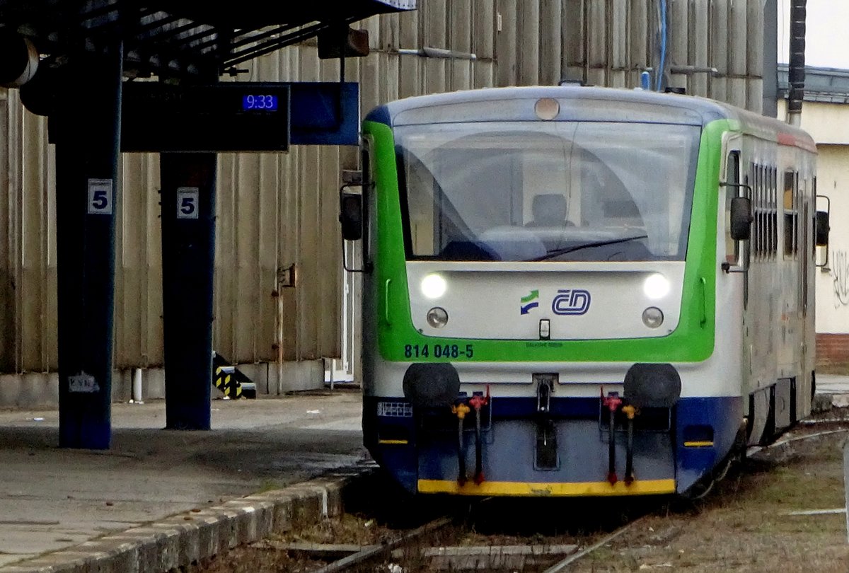 RegioNova 814 048 steht am 23 Februar 2020 in Havlickuv Brod.