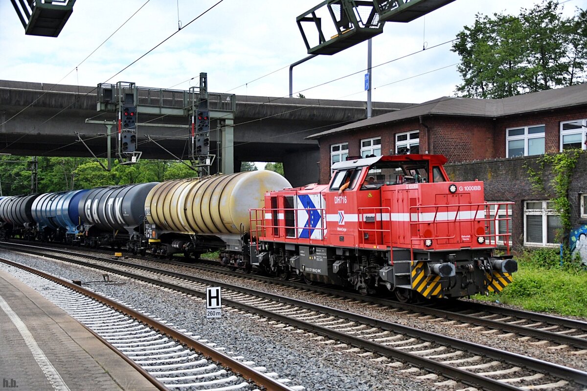 RHC 271 036-6 zog einen tanker durch hh-harburg,02.06.22