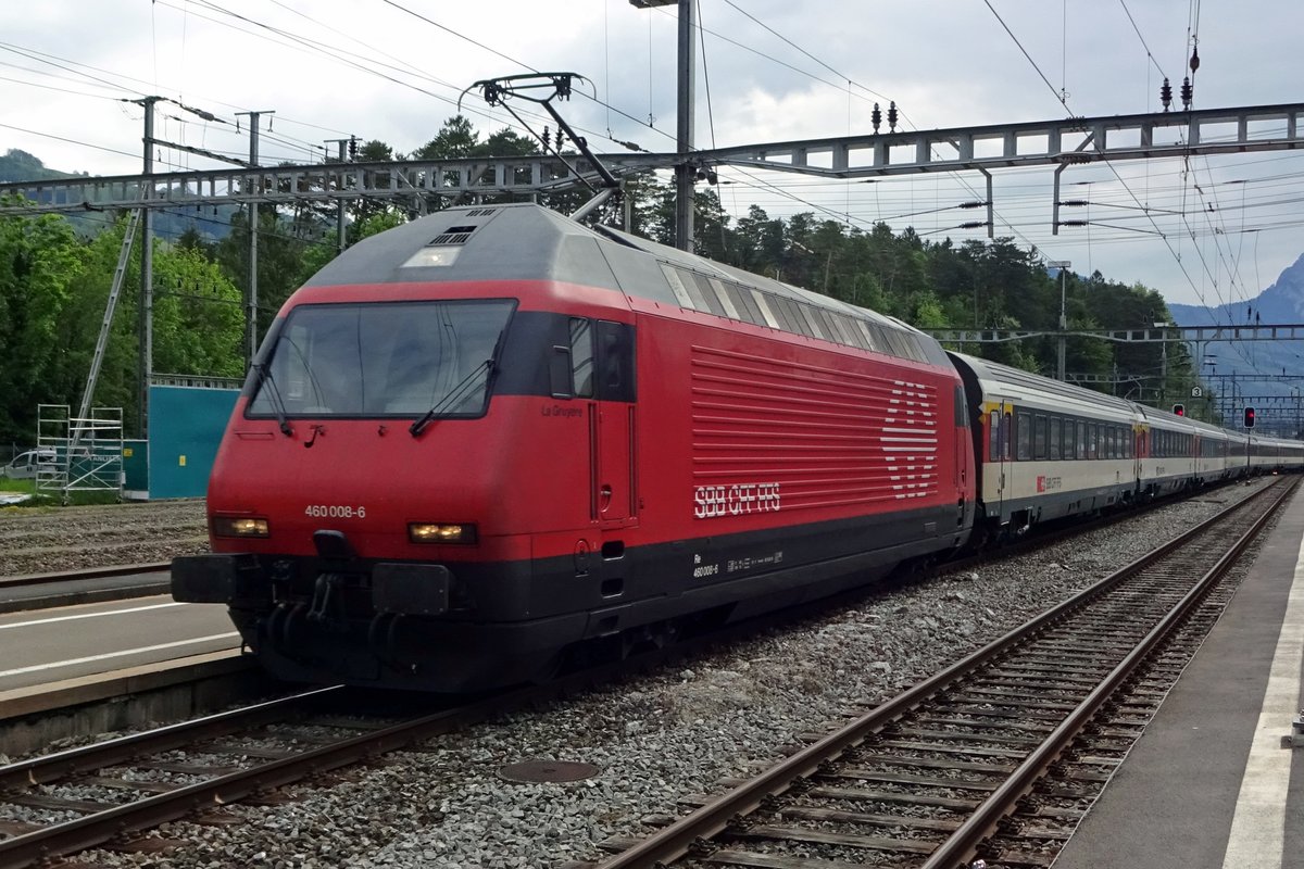SBB 460 008 steht am 29 Mai 2019 in Arth-Goldau.