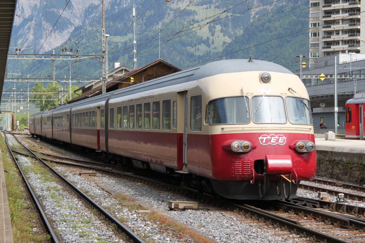 SBB Historic,RAe TEE-II(SIG/MFO 1961)zu Besuch beim 125 j�hrigen Jubil�umsfest in Landquart.10.05.14