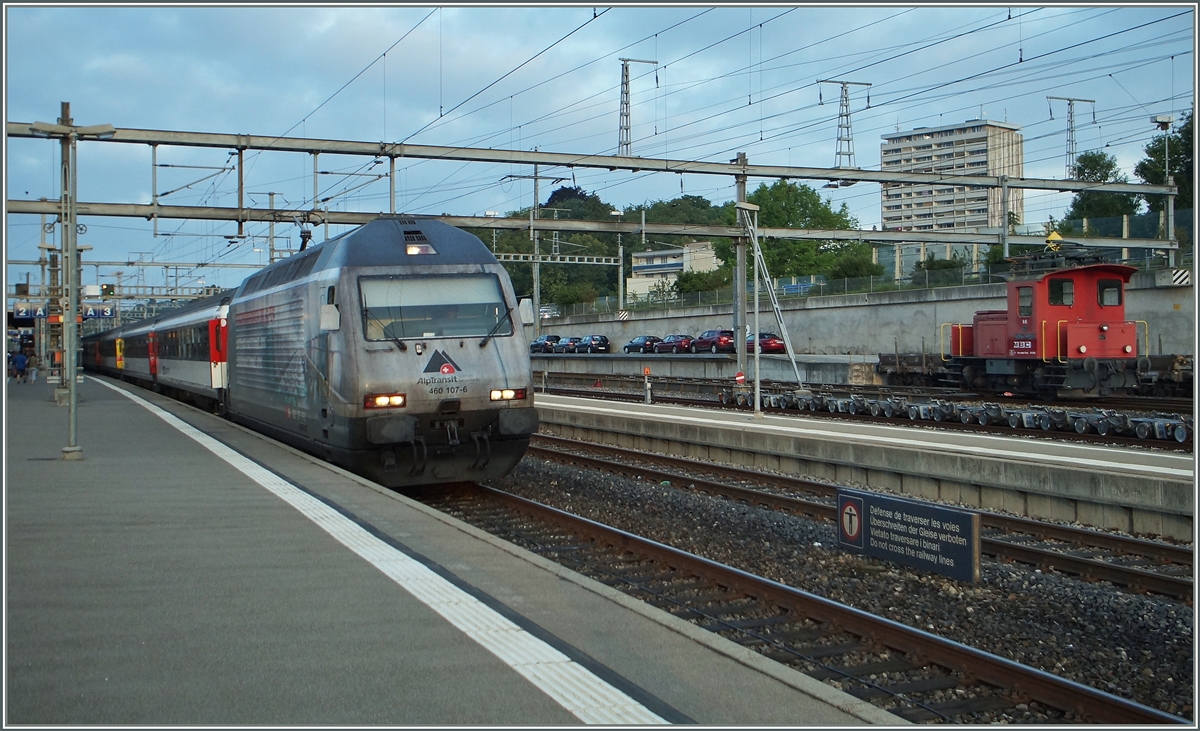 SBB Re 460 107-6 in Morges.
03. Juli 2014