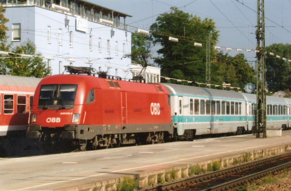 Scanbild von BB 1016 002 mit EC 'MIMARA' in Rosenheim am 31 Mai 2007.
