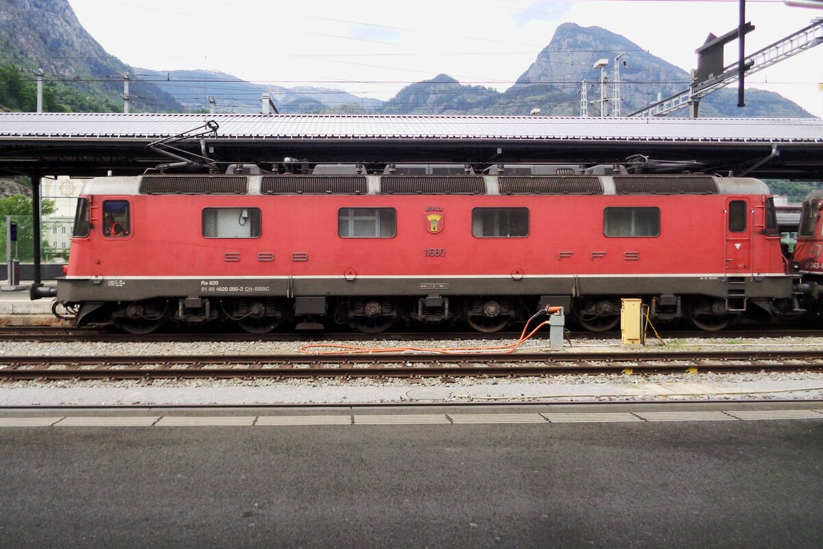 Seitenblick auf SBB 11680 in Brig am 27 Mai 2019.