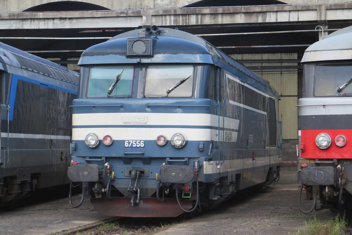 SNCF 67556 steht während ein Offenes Tür Wochenende ins EMT de Nevers am 18 September 2021.