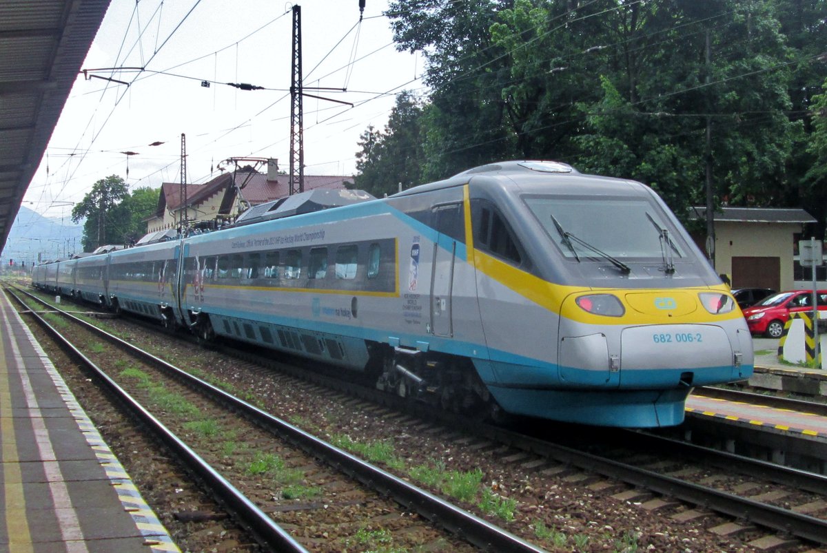 Testfahrt für 681/682 006 in Vrutky in die Slowakei am 30 Mai 2015.