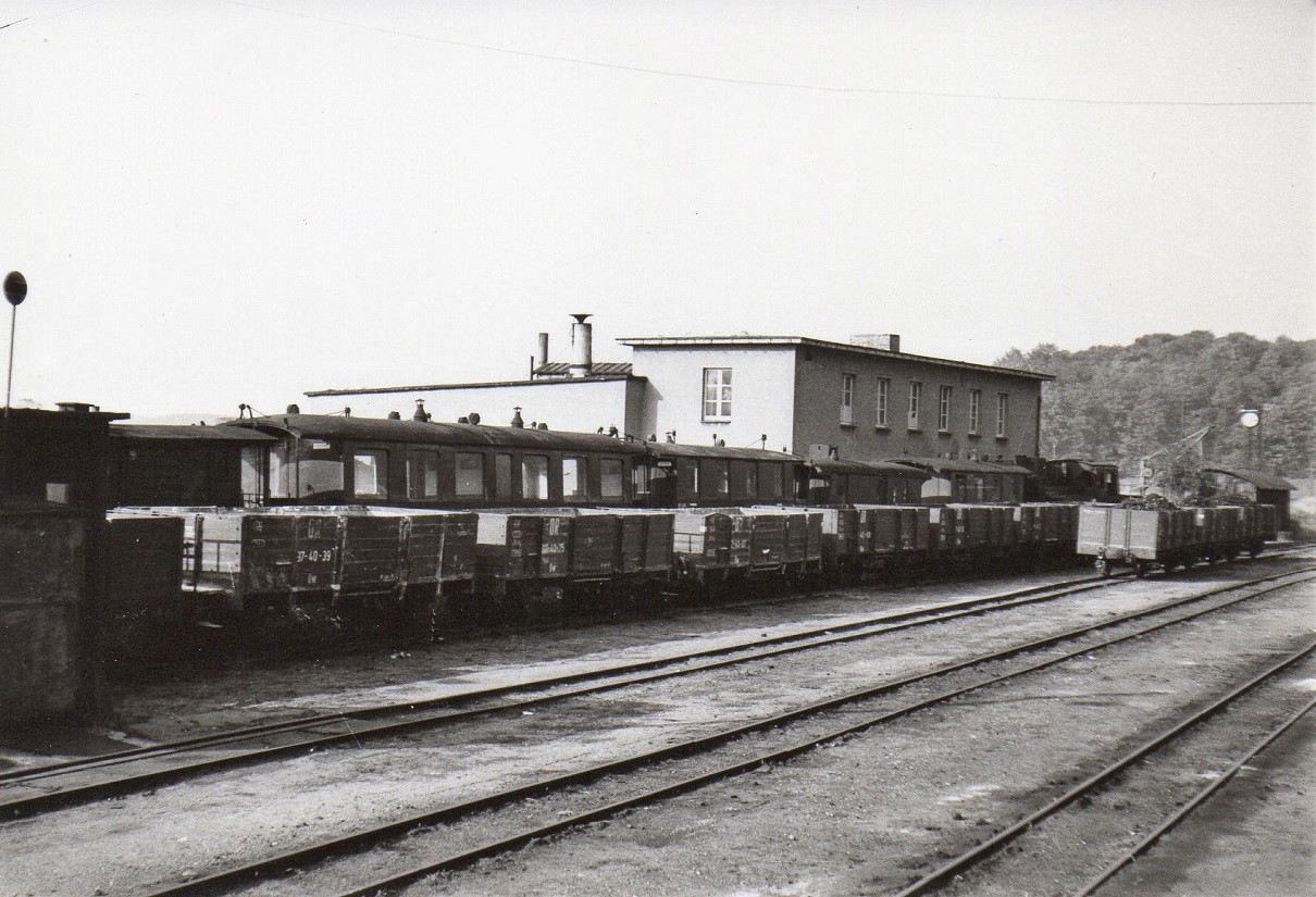 Bahnhof Bergen Rügen Ost am 9.7.1969