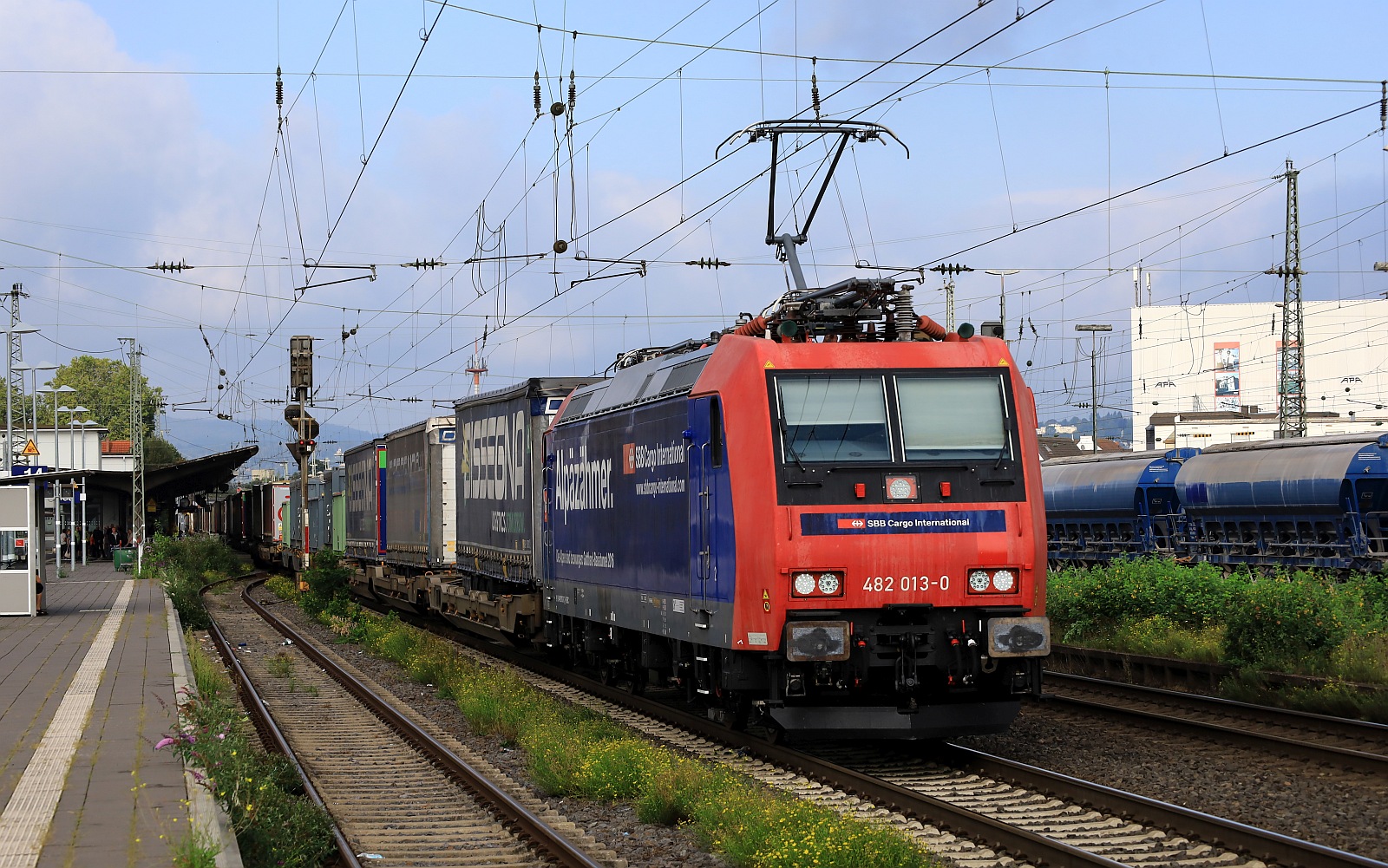 SBBC 4482 013-0  Alp�z�hmer  mit KLV Durchfahrt Neuwied 13.09.2023