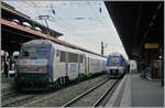 Die SNCF BB 26140R wartet mit ihrme TER 200 nach Bâle (Basel SNCF) in Strasbourg auf die Abfahrt. 

17.03.20225