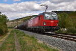 1293 129 in Thüngersheim mit einem Kesselwagenzug am 24.8.2025 