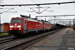 db-schenker-rail-daenemark/524780/eg-3112-und-eg-3104fuhren-mit EG 3112 und EG 3104,fuhren mit einen mischer zum bahnhof padborg,06.10.16