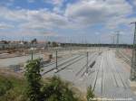 Blick auf den neuen Gterbahnhof Halle (Saale) am 10.6.15