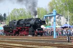 Ex-DR 52 8079 während der Dampflokparade in Wolsztyn am 30 April 2016.