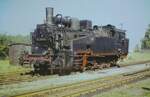 94 2105 im Bahnhof Eibenstock ob Bf am 16.9.1975