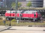 218 321-8 beim Rangieren im Bahnhof Hamburg Hbf am 1.9.13