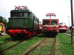E44 XXX, ein ORT und 118 578 im Eisenbahnmuseum Weimar am 4.8.18