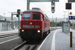 232 528 auf Rangierfahrt im Bahnhof Halle/Saale Hbf am 26.8.21