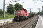 br-260---br-261/741960/261-080-mit-einem-gueterzug-bei 261 080 mit einem Güterzug bei der Durchfahrt in Zöberitz am 9.6.21