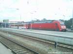 101 131-1 am EC nach Brno im Bahnhof Stralsund Hbf am 21.8.12