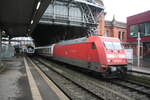 101 058 im Bahnhof Bremen Hbf am 8.1.21