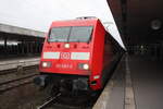 101 082 im Bahnhof Hannover Hbf am 4.1.22