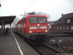 112 120 steht als RE5 mit ziel Holzdorf (Elster) im Bahnhof Stralsund Rügendamm am 10.12.13