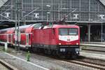 DB Regio verlast am 9 Juni 2022 Leipzig Hbf mit ein RE nach Cottbus.