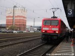 114 022 bei der Einfahrt in Gelnhausen am 31.3.16