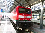 143 276 als S9 im Bahnhof Halle/Saale Hbf am 19.7.18