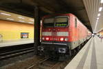 BR 143/676874/143-856-im-tunnelbahnhof-halle-neustadt-am 143 856 im Tunnelbahnhof Halle-Neustadt am 5.9.19