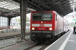 143 957 mit der S9 von Eilenburg kommend bei der Einfahrt in den Bahnhof Halle/Saale Hbf am 13.8.20