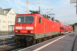 BR 143/712717/143-168-als-s7-mit-ziel 143 168 als S7 mit ziel Halle-Nietleben im Bahnhof Halle/Saale Hbf am 18.8.20