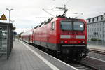 BR 143/712722/143-168mit-der-s7-garnitur-im 143 168mit der S7 Garnitur im Bahnhof Halle/Saale Hbf am 27.8.20