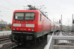 143 919 auf Rangierfahrt vom Hauptbahnhof ins Regiowerk HAlle/Saale am 21.1.21