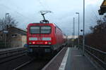 143 932 verlsst den Bahnhof Delitzsch ob Bf in Richtung Eilenburg am 20.1.22