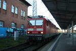 143 591 im Bahnhof Eilenburg am 16.4.22