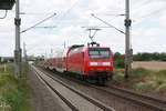 BR 146/707880/146-023-verlaesst-mit-dem-re30 146 023 verlässt mit dem RE30 mit ziel Halle/Saale Hbf Zöberitz am 22.7.20