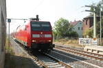BR 146/711884/146-019-mit-dem-re30-mit 146 019 mit dem RE30 mit ziel Magdeburg Hbf bei der einfahrt in den Bahnhof Stumsdorf am 11.8.20