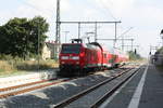 146 019 mit dem RE30 mit ziel Magdeburg Hbf im Bahnhof Stumsdorf am 11.8.20