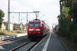 146 031 mit dem RE30 mit ziel Halle/Saale Hbf im Bahnhof Stumsdorf am 11.8.20
