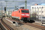152 039 in der Gterumfahrung am Bahnhof Halle/Saale Hbf am 17.10.19