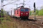 DB 180 008 verlässt Pirna am 12 April 2014.