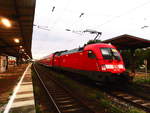 182 015 als RE1 im Bahnhof Magdeburg-Buckau am 28.9.18