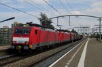 Stahlzug mit 189 044 durchfahrt am 9 Juli 2016 Zwijndrecht.