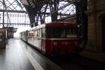 wisentatalbahn-2/872289/man--uerdinger-schienenbus-der-wisentatalbahn MAN / Uerdinger Schienenbus der Wisentatalbahn als Pendelverkehr zum Bw Dresden Altstadt im Bahnhof Dresden Hbf am 13.4.24