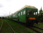 Die DB13-Gliederzugeinheit im Eisenbahnmuseum Weimar am 5.8.18