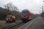 doppelsteuerwagen-alle-generationen/851353/146-017-verlaesst-als-s1-mit 146 017 verlsst als S1 mit ziel Meien-Triebischtal den Bahnhof Bad Schandau am 13.3.24